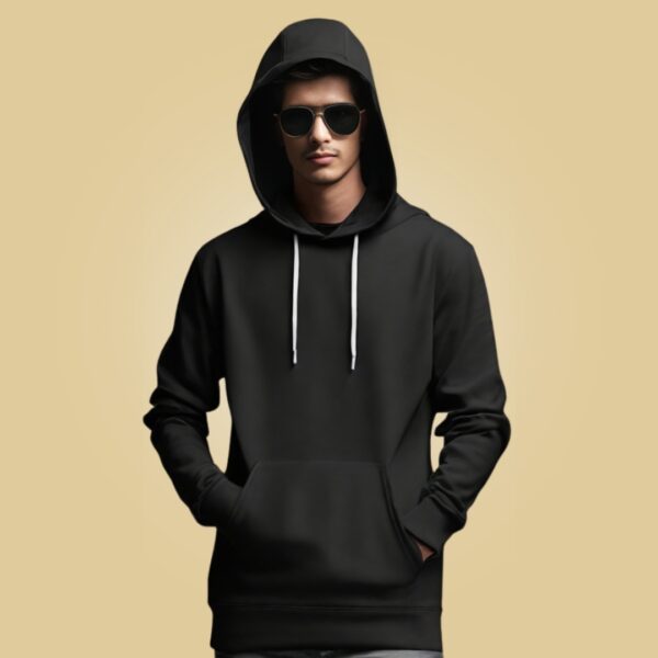 Men's Oversized Hoodie Sweatshirt - Black | Modern Fit